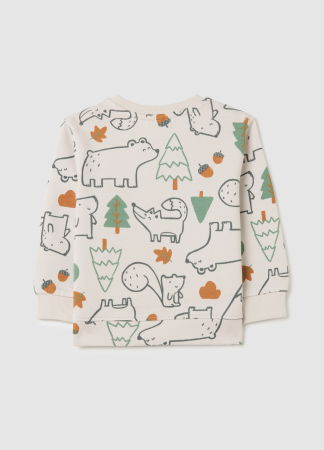 Мальчики 9-36 МЕСЯЦЕВ - OVS Kids Свитшот С Флисом Для Мальчиков White Sand 9-36 Месяцев