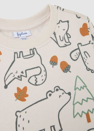 Мальчики 9-36 МЕСЯЦЕВ - OVS Kids Свитшот С Флисом Для Мальчиков White Sand 9-36 Месяцев