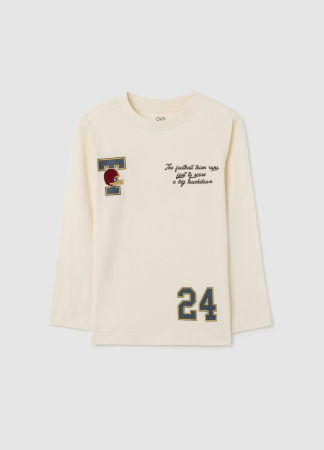 Baieti 3-10 ANI - OVS Kids Bluza White Smoke Baieti 3-10 Ani