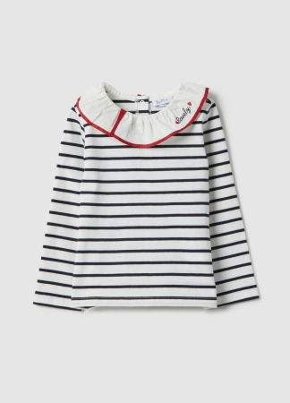 ДЕВОЧКИ - OVS Kids Свитшот Для Девочек White-Striped Blue 9-36 Месяцев