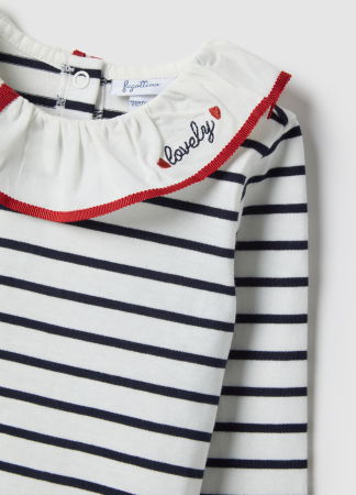 ДЕВОЧКИ - OVS Kids Свитшот Для Девочек White-Striped Blue 9-36 Месяцев