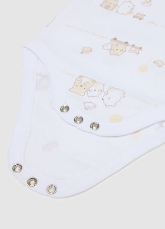 ДЕВОЧКИ - OVS Kids Боди С Коротким Рукавом Для Девочек Almond Peach 0-9 Месяцев