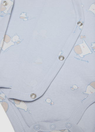 МАЛЬЧИКИ - OVS Kids Боди С Коротким Рукавом Для Мальчиков Arctic Ice 0-9 Месяцев