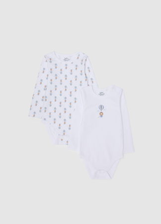 Baieti 0-9 LUNI - OVS Kids Body Maneca Scurta Bright White Baieti 0-9 Luni