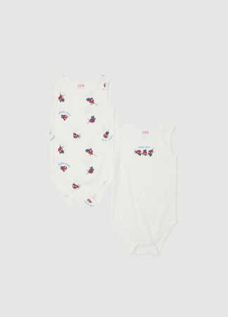 Body si Salopete - OVS Kids Body Maneca Scurta Brilliant White Baieti 0-9 Luni