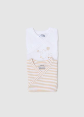 ДЕВОЧКИ - OVS Kids Боди С Коротким Рукавом Для Девочек Серый 0-9 Месяцев