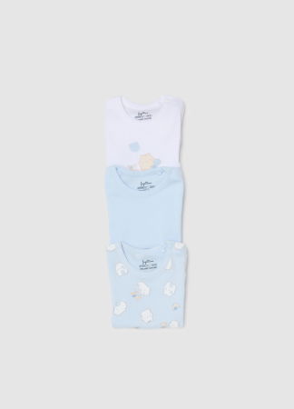 МАЛЬЧИКИ - OVS Kids Боди С Коротким Рукавом Для Мальчиков Light Blue 0-9 Месяцев