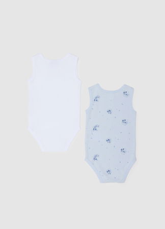BAIETI - OVS Kids Body Maneca Scurta Light Blue Baieti 0-9 Luni