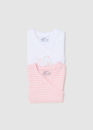 ДЕВОЧКИ - OVS Kids Боди С Коротким Рукавом Для Девочек Pink Dolphin 0-9 Месяцев