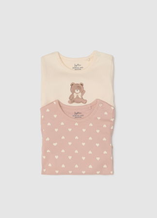 ДЕВОЧКИ - OVS Kids Боди С Коротким Рукавом Для Девочек Rose Dust 0-9 Месяцев