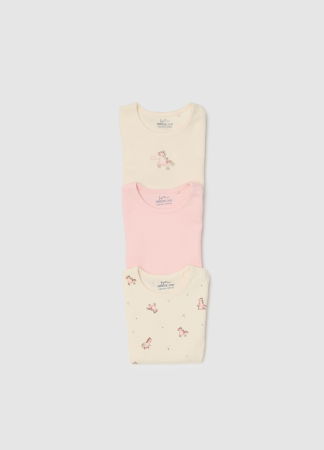 ДЕВОЧКИ - OVS Kids Боди С Коротким Рукавом Для Девочек Rose Quartz 0-9 Месяцев