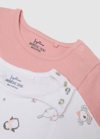 OVS Kids Боди С Коротким Рукавом Для Девочек Розовый 0-9 Месяцев [2]