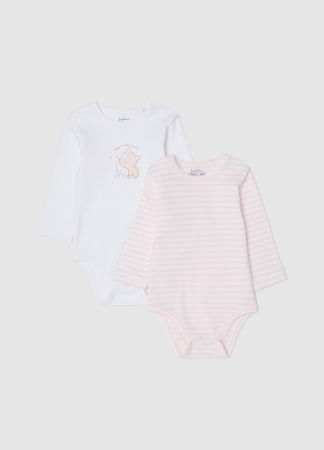 Body si Salopete - OVS Kids Body Maneca Scurta Roz Fete 0-9 Luni