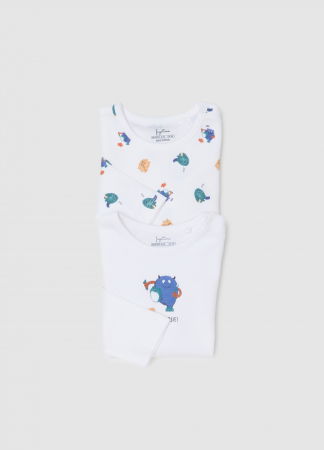 Боди и Комбинезоны - OVS Kids Боди С Коротким Рукавом Для Мальчиков Snow White 0-9 Месяцев