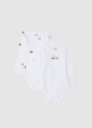 Baieti 0-9 LUNI - OVS Kids Body Maneca Scurta Snow White Baieti 0-9 Luni