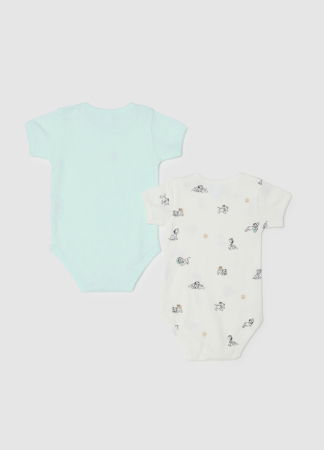 МАЛЬЧИКИ - OVS Kids Боди С Коротким Рукавом Для Мальчиков Soothing Sea 0-9 Месяцев