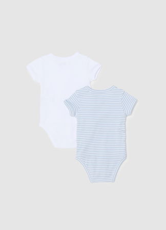 МАЛЬЧИКИ - OVS Kids Боди С Коротким Рукавом Для Мальчиков Subdued Blue 0-9 Месяцев