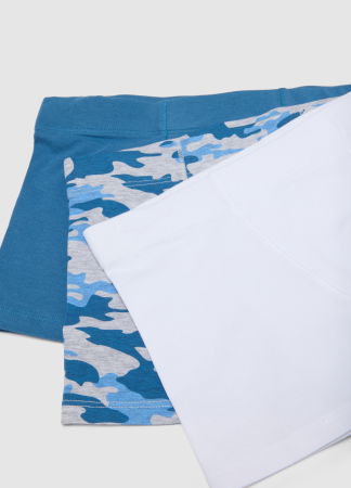 Accesorii - Boxeri Blue/White Baieti 3-10 Ani