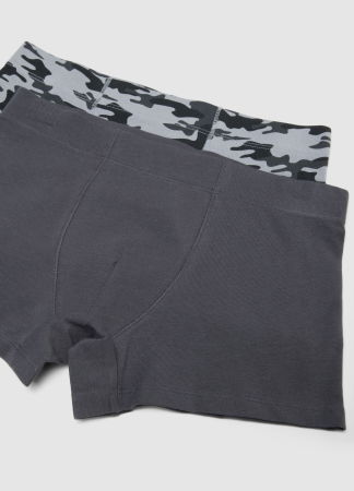 Accesorii - Boxeri Negri/Albi Baieti 3-10 Ani