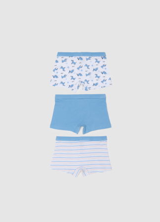 Accesorii - OVS Kids Boxeri White/Lt Blue Baieti 3-10 Ani