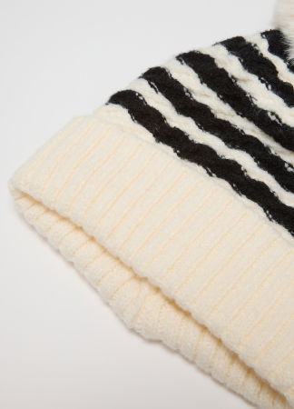 Caciuli - OVS Kids Caciula Black-Striped Off-White Fete 3-10 Ani