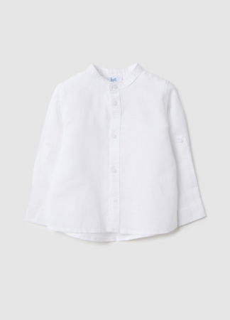 Camasi - OVS Kids Camasa Denim Alba Baieti 9-36 Luni