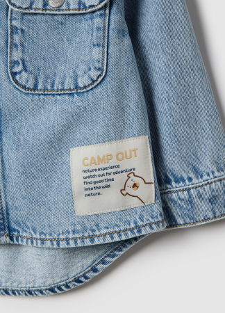 Camasi - OVS Kids Camasa Denim Ballad Blue Baieti 9-36 Luni