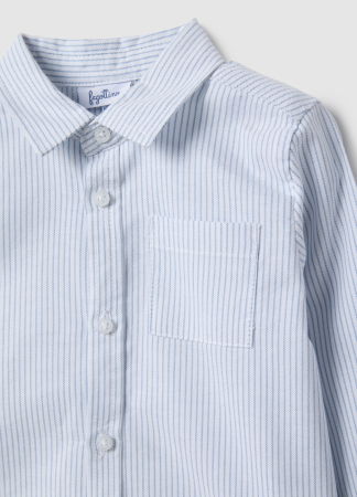 МАЛЬЧИКИ - OVS Kids Джинсовая Рубашка Для Мальчиков White/Lt Blue 9-36 Месяцев