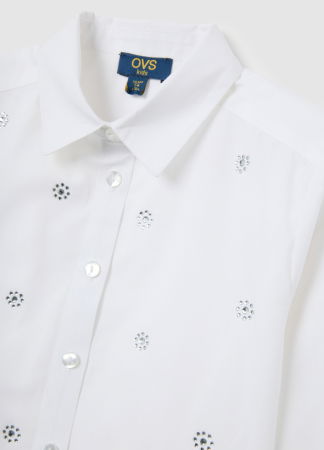 Camasi si Bluze - OVS Kids Camasa Maneca Lunga Brilliant White Fete 3-10 Ani