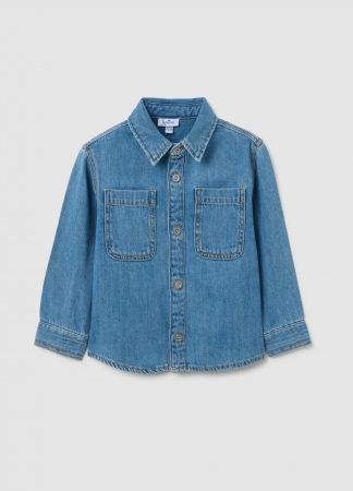 Camasi - OVS Kids Camasa Maneca Lunga Indigo Baieti 9-36 Luni