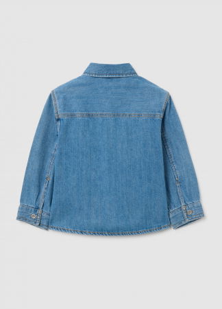 Camasi - OVS Kids Camasa Maneca Lunga Indigo Baieti 9-36 Luni