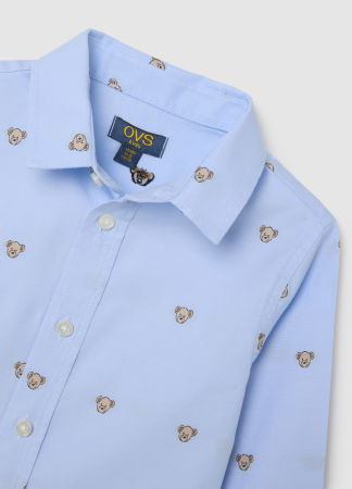 Рубашки - OVS Kids Рубашка С Длинным Рукавом Для Мальчиков Light Blue 3-10 Лет