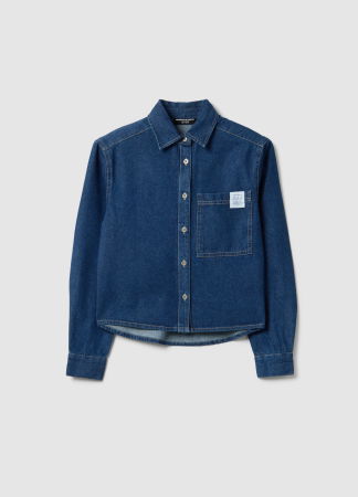 ДЕВОЧКИ - OVS Kids Рубашка С Длинным Рукавом Для Девочек Medium Blue 10-15 Лет