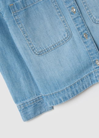 ДЕВОЧКИ - OVS Kids Рубашка С Длинным Рукавом Для Девочек Medium Blue 3-10 Лет