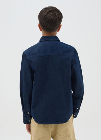 МАЛЬЧИКИ - OVS Kids Рубашка С Коротким Рукавом Для Мальчиков Medium Dark Blue 10-15 Лет