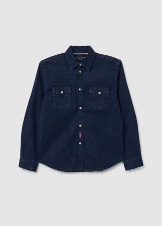 Camasi - OVS Kids Camasa Maneca Scurta Medium Dark Blue Baieti 10-15 Ani