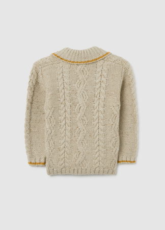 Трикотажы - OVS Kids Кардиган Для Мальчиков Beige Melange 9-36 Месяцев