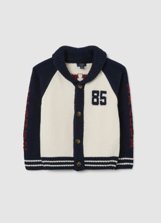 Baieti 3-10 ANI - OVS Kids Cardigan Blue/White Baieti 3-10 Ani