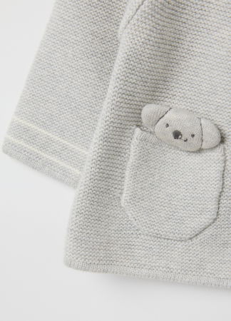 Tricotaje - OVS Kids Cardigan Gri Deschis Fete 0-9 Luni