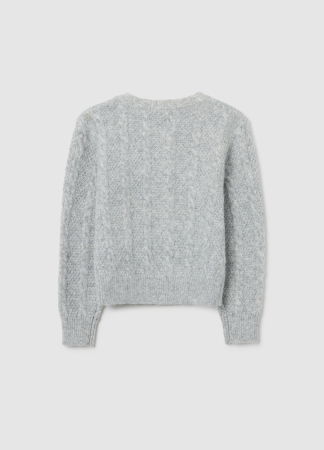 Tricotaje - OVS Kids Cardigan Gri Deschis Fete 3-10 Ani