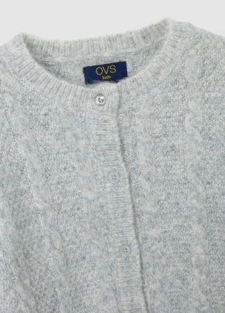 Трикотажы - OVS Kids Кардиган Для Девочек Светло-Серый 3-10 Лет
