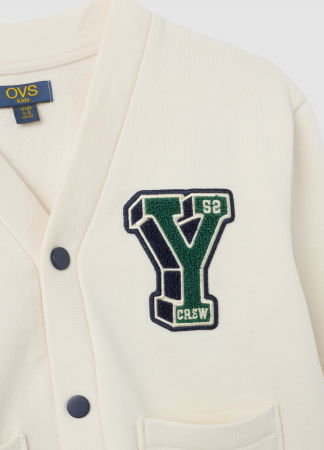 Tricotaje - OVS Kids Cardigan White Smoke Baieti 3-10 Ani