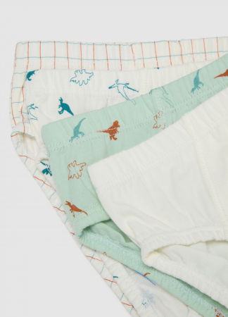 Аксессуары - OVS Kids Трусы Для Мальчиков Белый/Зеленый 3-10 Лет