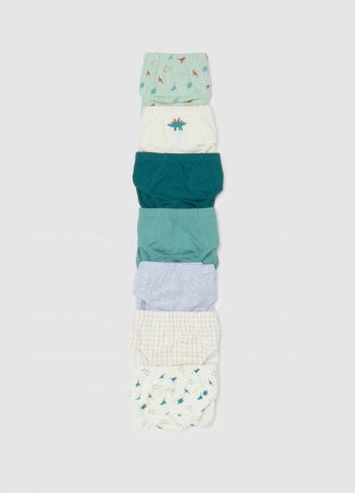 Аксессуары - OVS Kids Трусы Для Мальчиков Белый/Зеленый 3-10 Лет