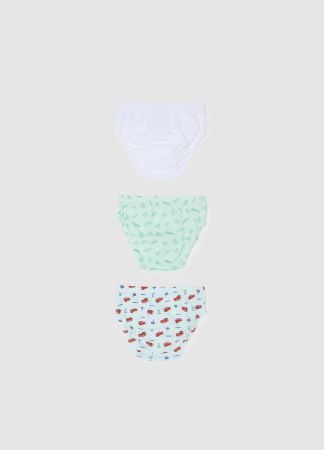 BAIETI - OVS Kids Chiloti Verde/Albi Baieti 3-10 Ani