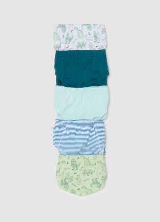 Мальчики 3-10 ЛЕТ - OVS Kids Трусы Для Мальчиков Зеленные/Белые 3-10 Лет