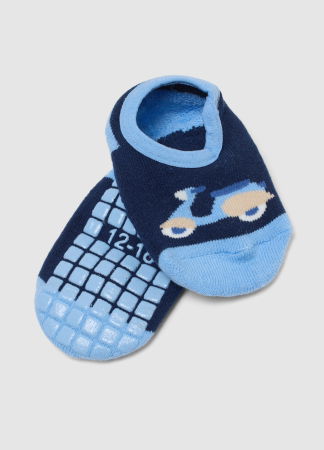 BAIETI - Ciorapi Antislip Albastri Baieti 9-36 Luni