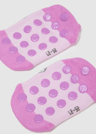 Accesorii - Ciorapi Antislip Violeti Fete 3-10 Ani