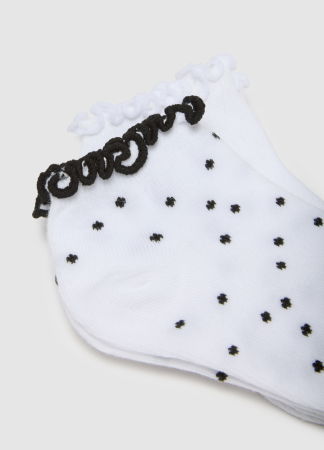 FETE - OVS Kids Ciorapi Antislip White/Black Fete 10-15 Ani