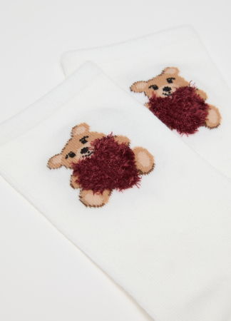 Accesorii - OVS Kids Ciorapi Antislip White/Red Fete 10-15 Ani